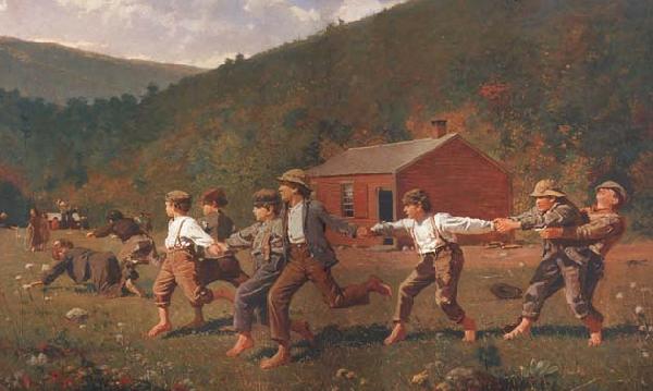 Winslow Homer Snap the Whip (mk44) oil painting picture